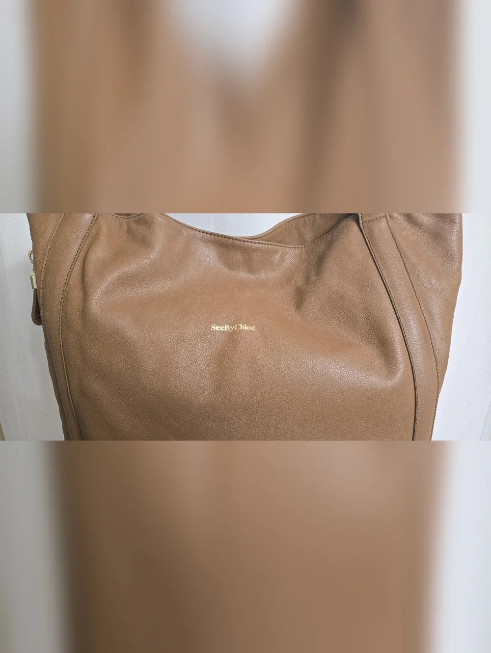 GUC SEE BY CHLOE Brown Leathee Harriet Tote Bag